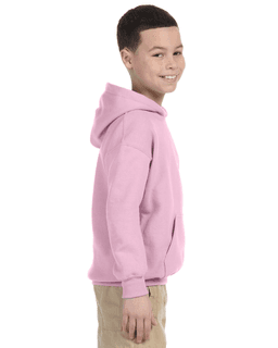 Sample of Gildan G185B - Youth 8 oz., 50/50 Hoodie in LIGHT PINK from side sleeveleft