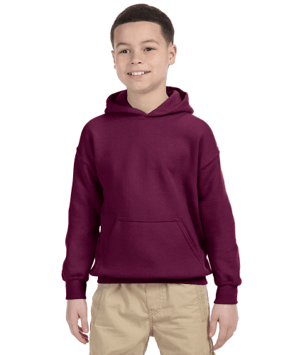 Sample of Gildan G185B - Youth 8 oz., 50/50 Hoodie in MAROON style