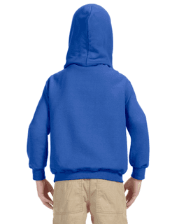 Sample of Gildan G185B - Youth 8 oz., 50/50 Hoodie in ROYAL from side back