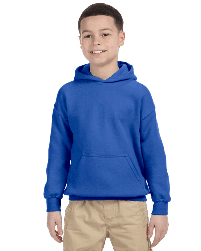 Sample of Gildan G185B - Youth 8 oz., 50/50 Hoodie in ROYAL style