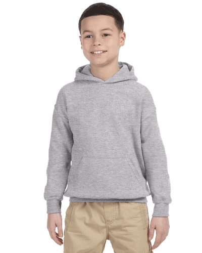 Sample of Gildan G185B - Youth 8 oz., 50/50 Hoodie in SPORT GREY style