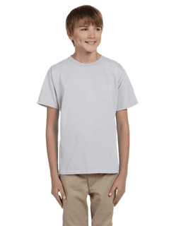 Sample of Gildan 2000B - Youth Ultra Cotton 6 oz. T-Shirt in ASH GREY from side front