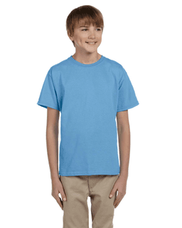 Sample of Gildan 2000B - Youth Ultra Cotton 6 oz. T-Shirt in CAROLINA BLUE from side front