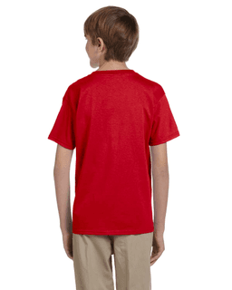 Sample of Gildan 2000B - Youth Ultra Cotton 6 oz. T-Shirt in CHERRY RED from side back