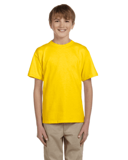 Sample of Gildan 2000B - Youth Ultra Cotton 6 oz. T-Shirt in DAISY from side front