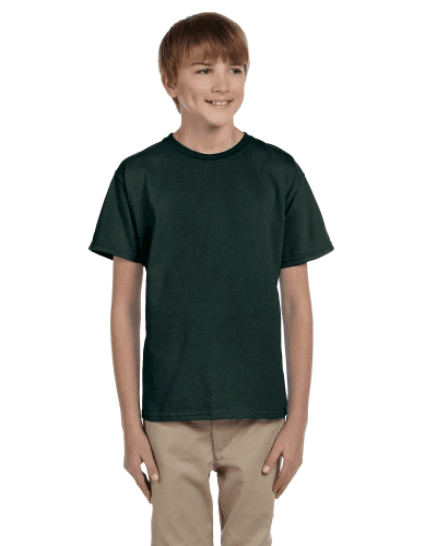 Sample of Gildan 2000B - Youth Ultra Cotton 6 oz. T-Shirt in FOREST GREEN style