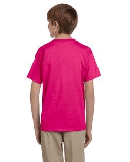 Sample of Gildan 2000B - Youth Ultra Cotton 6 oz. T-Shirt in HELICONIA from side back