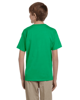 Sample of Gildan 2000B - Youth Ultra Cotton 6 oz. T-Shirt in IRISH GREEN from side back