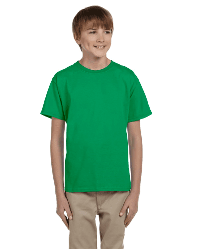 Sample of Gildan 2000B - Youth Ultra Cotton 6 oz. T-Shirt in IRISH GREEN style