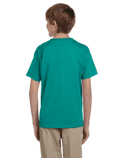 Sample of Gildan 2000B - Youth Ultra Cotton 6 oz. T-Shirt in JADE DOME from side back