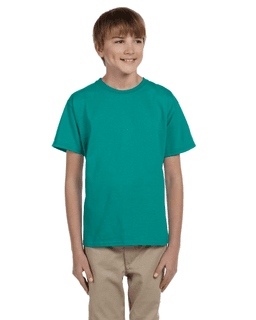 Sample of Gildan 2000B - Youth Ultra Cotton 6 oz. T-Shirt in JADE DOME from side front