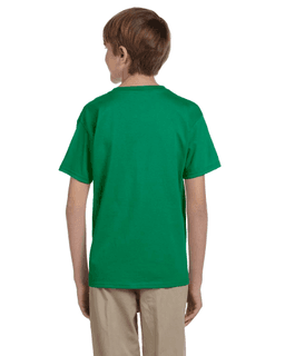 Sample of Gildan 2000B - Youth Ultra Cotton 6 oz. T-Shirt in KELLY GREEN from side back