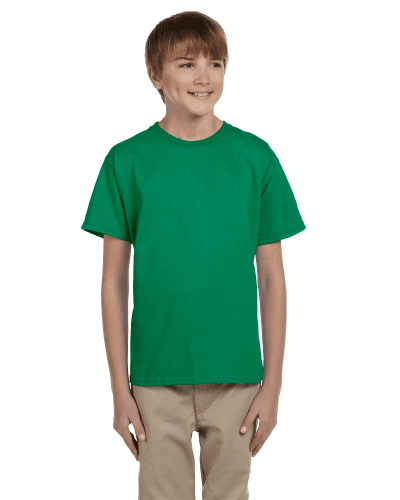 Sample of Gildan 2000B - Youth Ultra Cotton 6 oz. T-Shirt in KELLY GREEN style