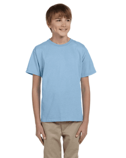 Sample of Gildan 2000B - Youth Ultra Cotton 6 oz. T-Shirt in LIGHT BLUE from side front