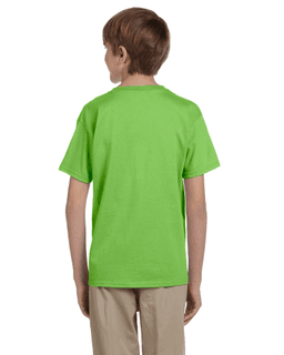 Sample of Gildan 2000B - Youth Ultra Cotton 6 oz. T-Shirt in LIME from side back