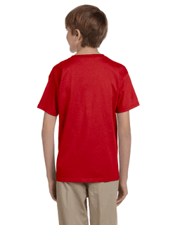 Sample of Gildan 2000B - Youth Ultra Cotton 6 oz. T-Shirt in RED from side back