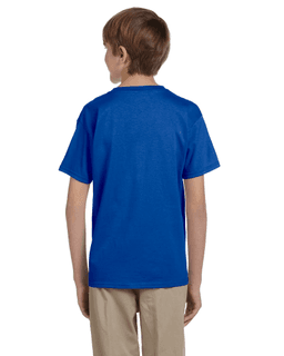 Sample of Gildan 2000B - Youth Ultra Cotton 6 oz. T-Shirt in ROYAL from side back