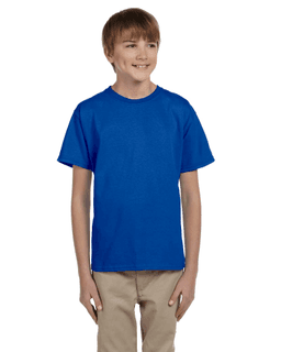 Sample of Gildan 2000B - Youth Ultra Cotton 6 oz. T-Shirt in ROYAL from side front