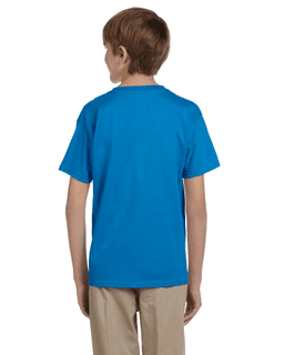 Sample of Gildan 2000B - Youth Ultra Cotton 6 oz. T-Shirt in SAPPHIRE from side back