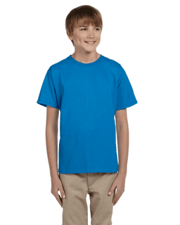 Sample of Gildan 2000B - Youth Ultra Cotton 6 oz. T-Shirt in SAPPHIRE from side front