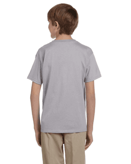 Sample of Gildan 2000B - Youth Ultra Cotton 6 oz. T-Shirt in SPORT GREY from side back