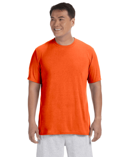 Sample of Gildan G420 - Adult Performance 100% Polyester Tee in ORANGE style