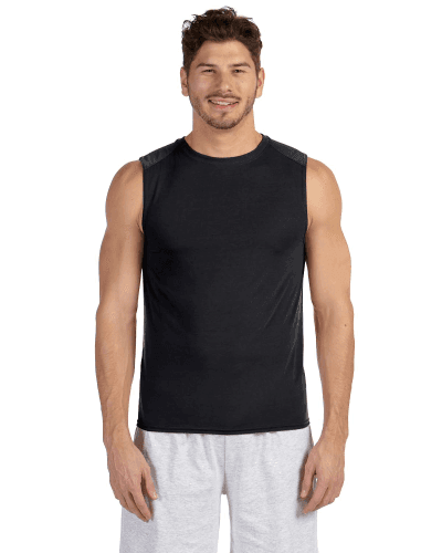 Sample of Gildan G427 - Performance 4.5 oz. Sleeveless T-Shirt in BLACK style