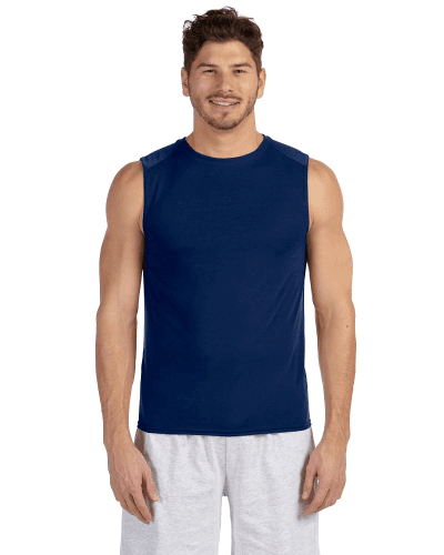 Sample of Gildan G427 - Performance 4.5 oz. Sleeveless T-Shirt in NAVY style