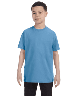 Sample of Gildan G500B - Youth 5.3 oz. T-Shirt in CAROLINA BLUE from side front