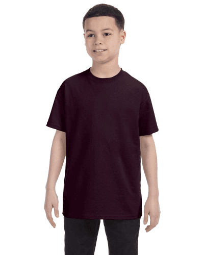 Sample of Gildan G500B - Youth 5.3 oz. T-Shirt in DARK CHOCOLATE style