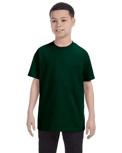 Sample of Gildan G500B - Youth 5.3 oz. T-Shirt in FOREST GREEN style