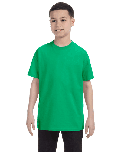 Sample of Gildan G500B - Youth 5.3 oz. T-Shirt in IRISH GREEN style