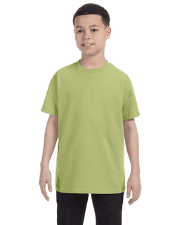 Sample of Gildan G500B - Youth 5.3 oz. T-Shirt in KIWI from side front