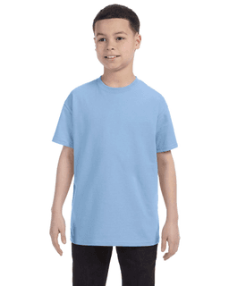 Sample of Gildan G500B - Youth 5.3 oz. T-Shirt in LIGHT BLUE from side front