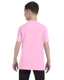 Sample of Gildan G500B - Youth 5.3 oz. T-Shirt in LIGHT PINK from side back