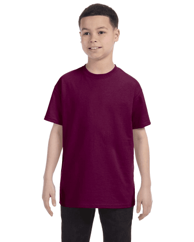 Sample of Gildan G500B - Youth 5.3 oz. T-Shirt in MAROON style