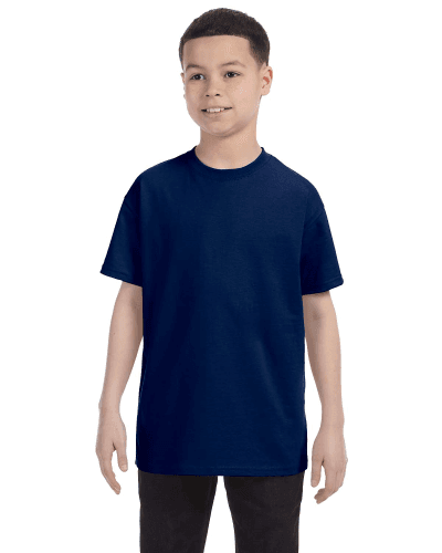 Sample of Gildan G500B - Youth 5.3 oz. T-Shirt in NAVY style