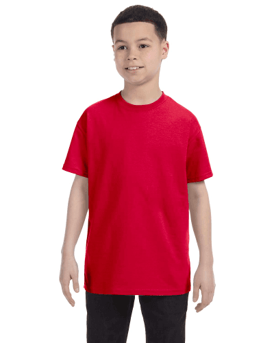 Sample of Gildan G500B - Youth 5.3 oz. T-Shirt in RED style