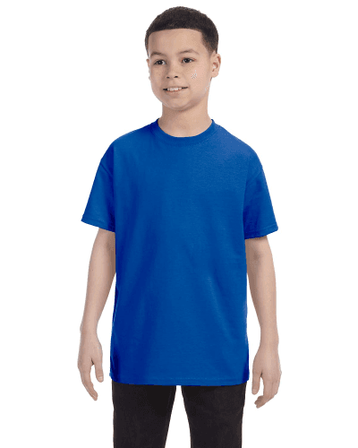 Sample of Gildan G500B - Youth 5.3 oz. T-Shirt in ROYAL style