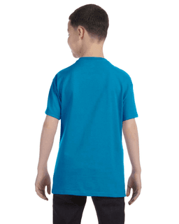 Sample of Gildan G500B - Youth 5.3 oz. T-Shirt in SAPPHIRE from side back