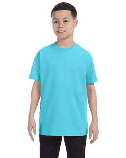 Sample of Gildan G500B - Youth 5.3 oz. T-Shirt in SKY from side front