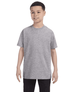 Sample of Gildan G500B - Youth 5.3 oz. T-Shirt in SPORT GREY from side front