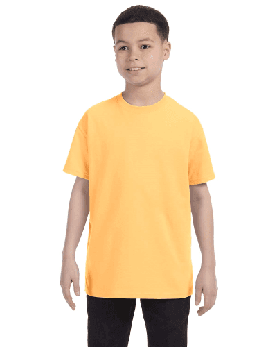 Sample of Gildan G500B - Youth 5.3 oz. T-Shirt in YELLOW HAZE style