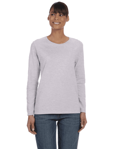 Sample of Gildan G540L - Ladies' 5.3 oz. Long-Sleeve T-Shirt in SPORT GREY style