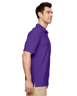 Sample of Gildan G728 - Adult DryBlend 6.3 oz. Double Pique Polo in PURPLE from side sleeveleft