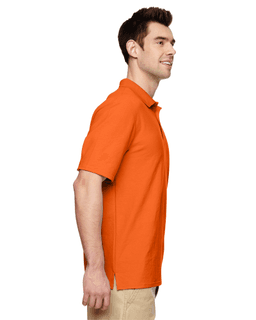 Sample of Gildan G728 - Adult DryBlend 6.3 oz. Double Pique Polo in SAFETY ORANGE from side sleeveleft