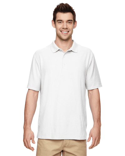 Sample of Gildan G728 - Adult DryBlend 6.3 oz. Double Pique Polo in WHITE style