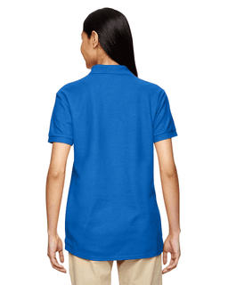 Sample of Gildan G728L - Ladies' DryBlend 6.3 oz. Double Pique Polo in ROYAL from side back