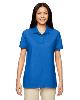 Sample of Gildan G728L - Ladies' DryBlend 6.3 oz. Double Pique Polo in ROYAL from side front