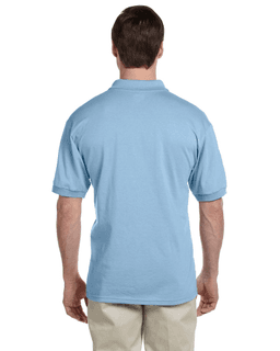 Sample of Gildan G880 - Adult 6 oz. 50/50 Jersey Polo in LIGHT BLUE from side back